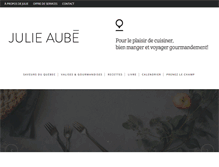 Tablet Screenshot of julieaube.com